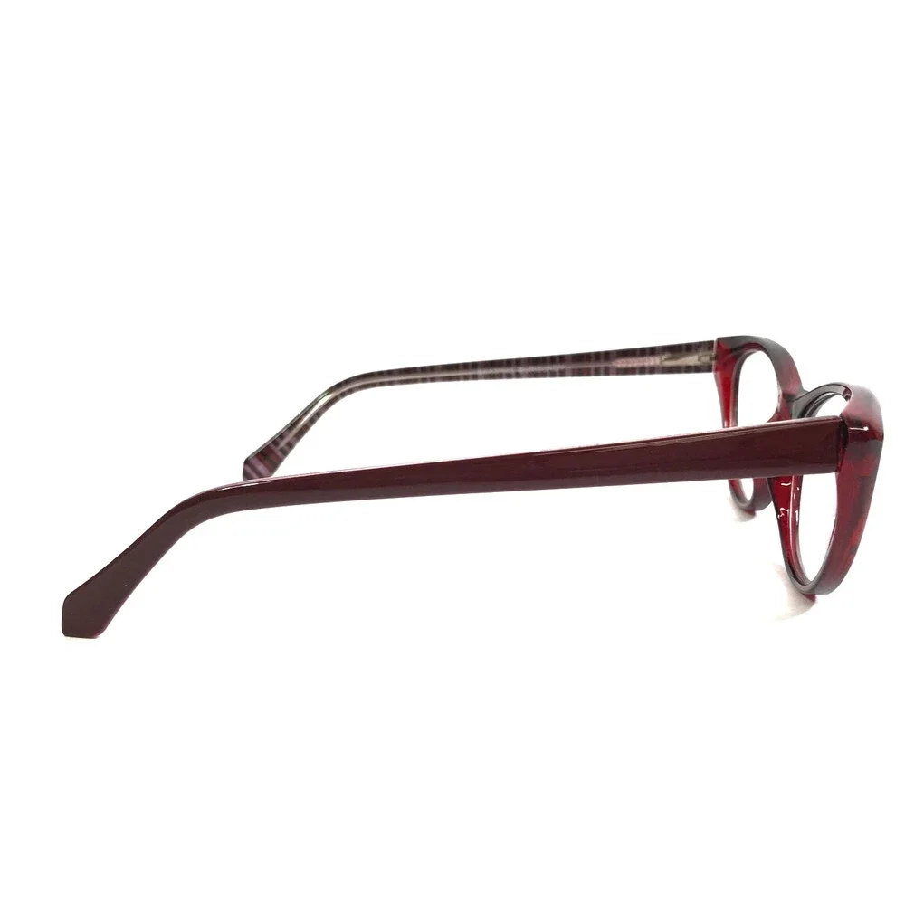 Enhance Eyeglasses Frames EN4063 BURGUNDY Red Cat Eye Full Rim 54-17-145
